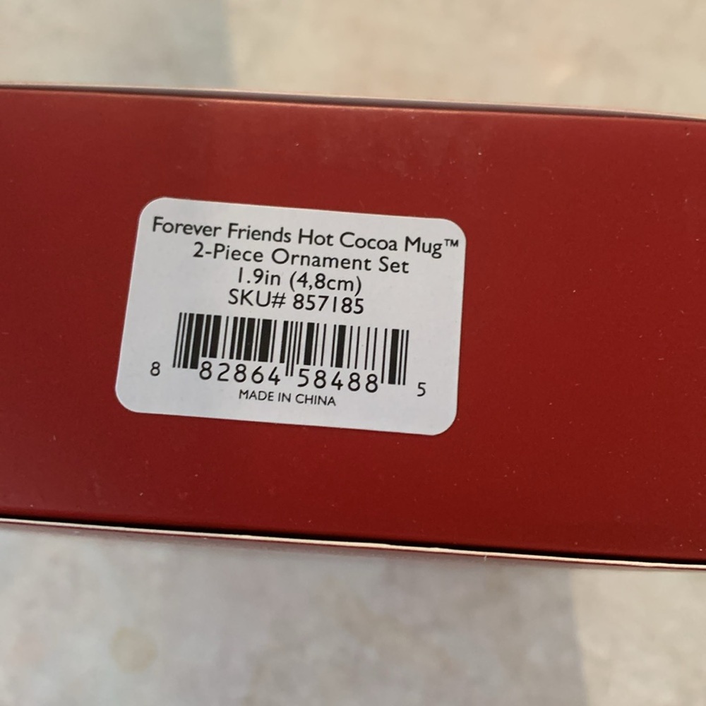Lenox Forever Friends Hot Cocoa Mug 2024 Christmas’s Ornament NIB - Picture 3 of 5